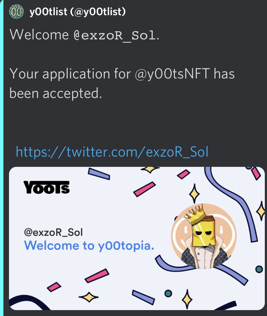 Big moment! Thank you to all the BELIEVERS! 

 y00topia is the next stop, most likely. 😅

 @yOOtIist <a href="/y00tsNFT/">y00ts</a> <a href="/frankdegods/">Frank</a> <a href="/DeGodsNFT/">DeGods</a>