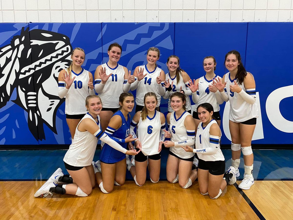 TrailVolleyball's tweet photo. Buckeye Trail was victorious at all levels today against Barnesville! 7th and 8th grade both earned wins to start off the day.

The varsity team swept the Rocks in 3 sets in front of an electric crowd. Kayleigh Abrams changed the all time win board to #896. Warriors are now 6-0! https://t.co/lMqTHbmPwF