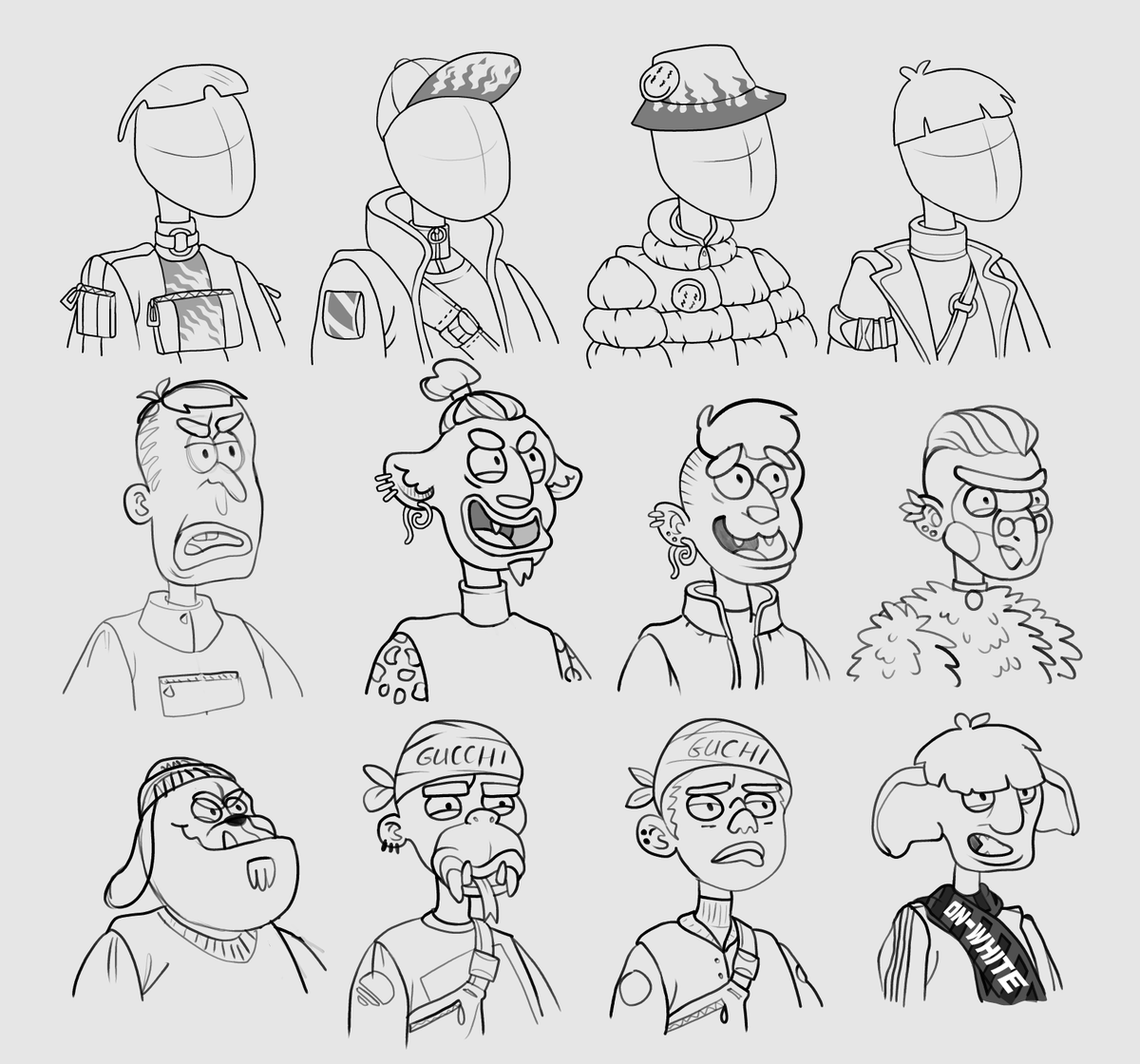 AntiGenNFTs's tweet photo. The team behind this project works very hard to bring AntiGen to life. With months of concepts and rejects, we thought we'd like to show you earlier iterations. What do you guys think? 

#AntiGen #NFT https://t.co/c83uCZQwww