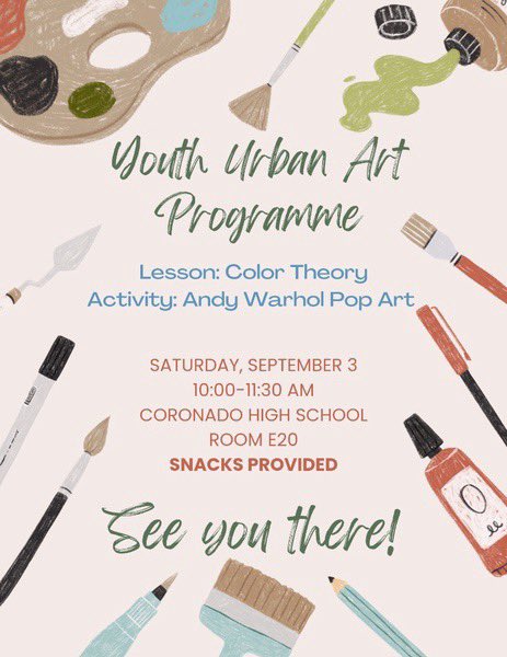 IB Coronado (@ib_coronadohs) on Twitter photo Saturdays are for art! Youth Urban Art Programme teaching future T-Birds. #IBProud #cas #prideofthewestside <a href="/coronado_high/">Coronado High School</a> Saturdays are for art! Youth Urban Art Programme teaching future T-Birds. #IBProud #cas #prideofthewestside <a href="/coronado_high/">Coronado High School</a>