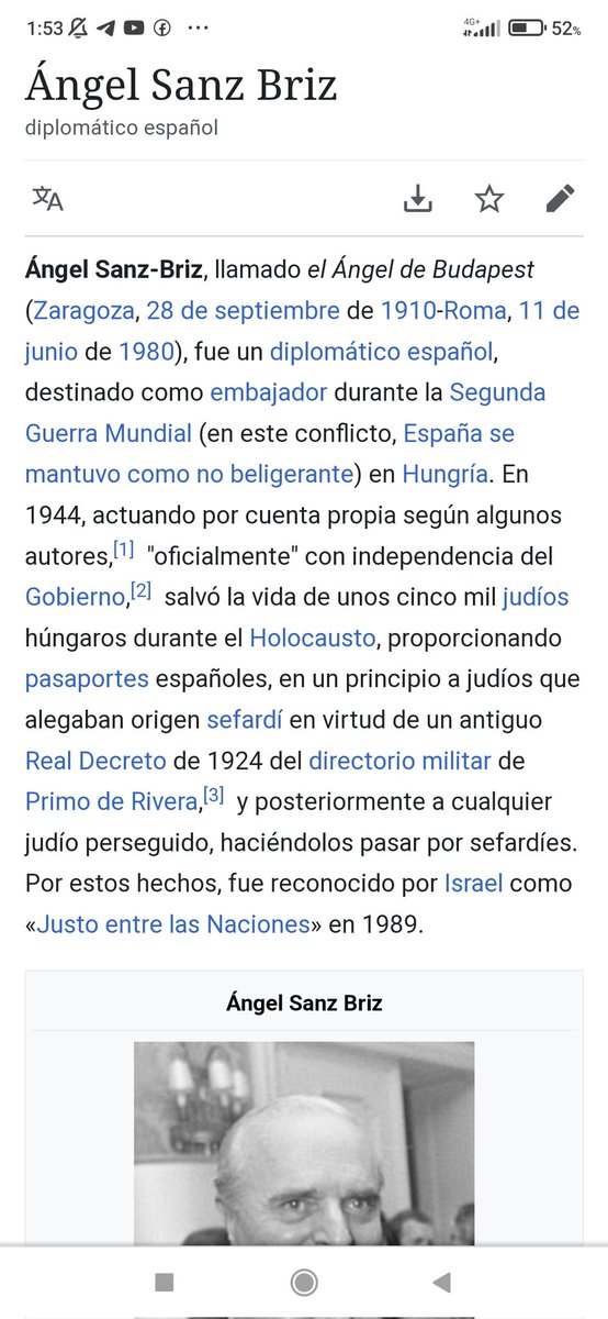 Miguel1963ttTT's tweet photo. @jlmartinnogales El ángel de Budapest, llamaron a este español https://t.co/6Ia9ViL04P