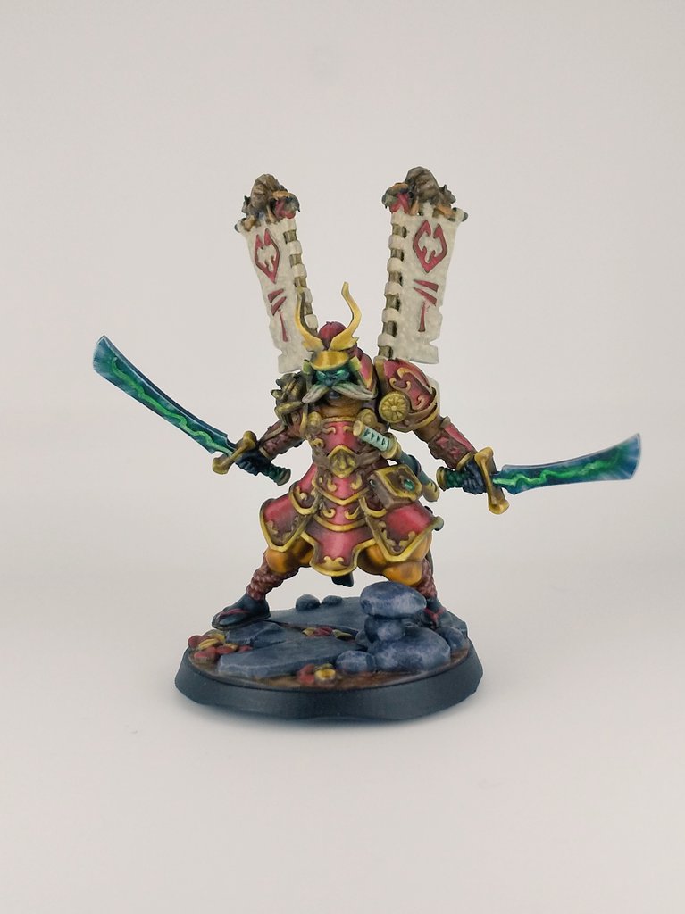 thuncyan's tweet photo. サベージランドミニチュアさんで購入「Warrior of the League」の二刀流侍
#savagelandmini #SignumWorkshop #ファレホ #vallejo #miniaturepainting #nmm https://t.co/8G6uzm4Tht