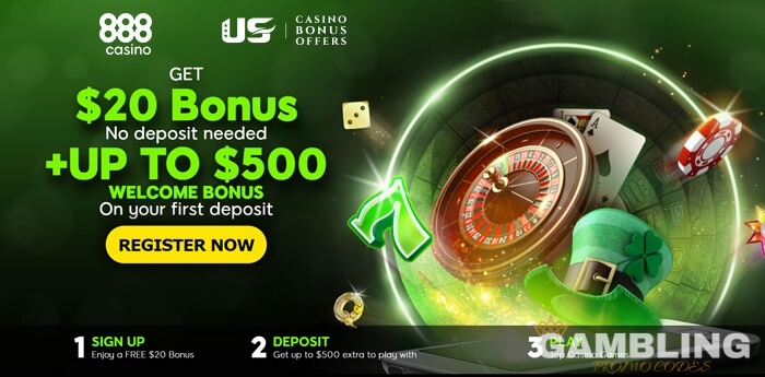 Fancy an $20 #FreePlay and a huge matched bonus to play on one of the biggest choices of #OnlineSlots? Use the new #888Casino bonus code