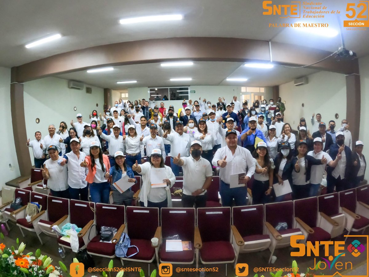 SNTESeccion52's tweet photo. Jornada SNTE Joven en la Sección 52, un espacio de reflexión para las nuevas generaciones de agremiados
#Sección52
#SNTE52 #SNTE https://t.co/e4uddDbIUk