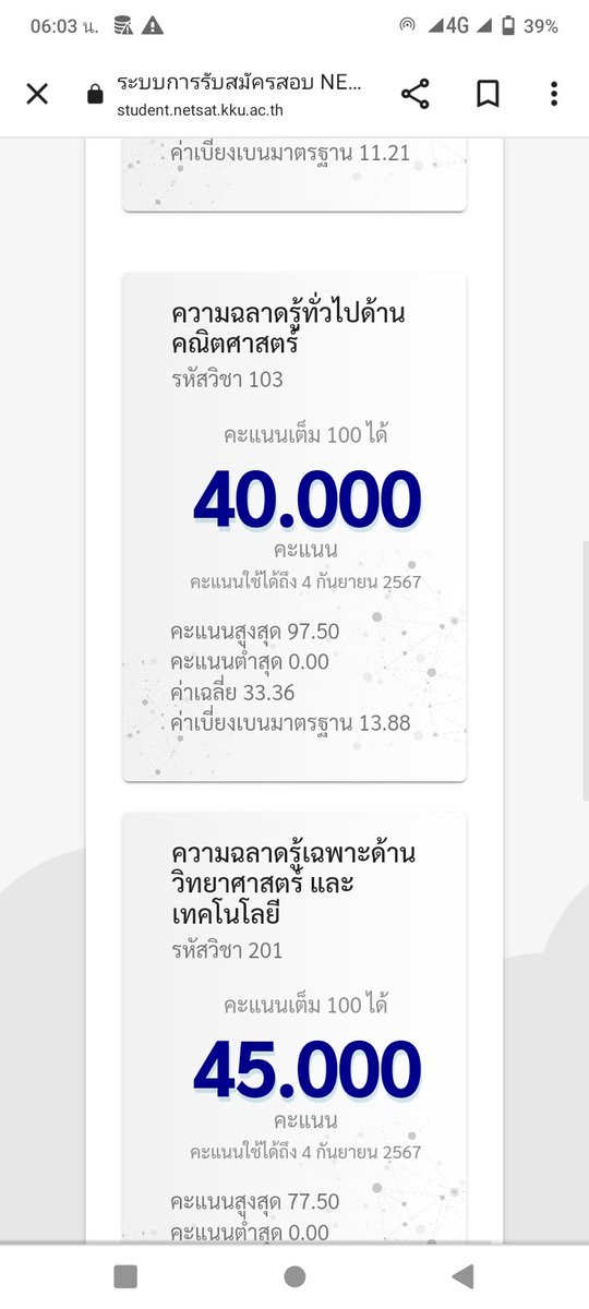 s3nsxiz's tweet photo. คะแนนอุบาทว์เหมือนที่คิดไว้ไม่มีผิด #netsat https://t.co/bFK3UYt1OS