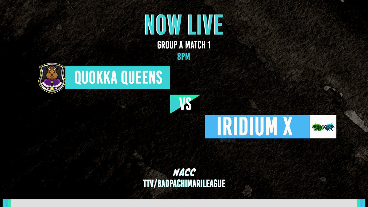 It's match time for #NACC2!

Who will take the win: @MarsupialOW or @IridiumX_OW? Let's find out!

#NACCisBACC #QQvIRX

📺 twitch.tv/badpachimarile…
🔗 nacc.slmn.gg