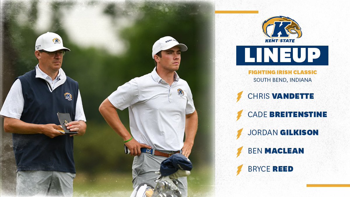 KentStGolf's tweet photo. We’re ready to get our 22’-23’ season underway @NDMensGolf Fighting Irish Classic @WarrenGolfND #goflashes https://t.co/QCcviqzdPN