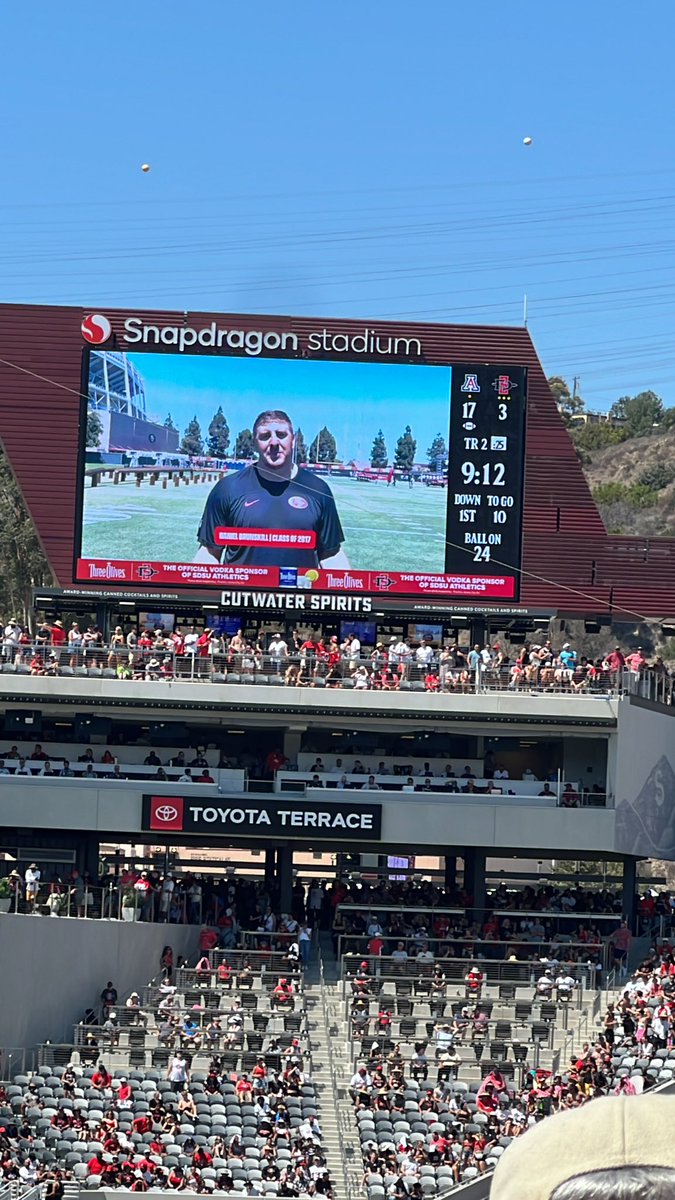 CalebTennenbaum's tweet photo. Sounding like an Arizona home game here #SDSwho? https://t.co/5sDUZOkFgz