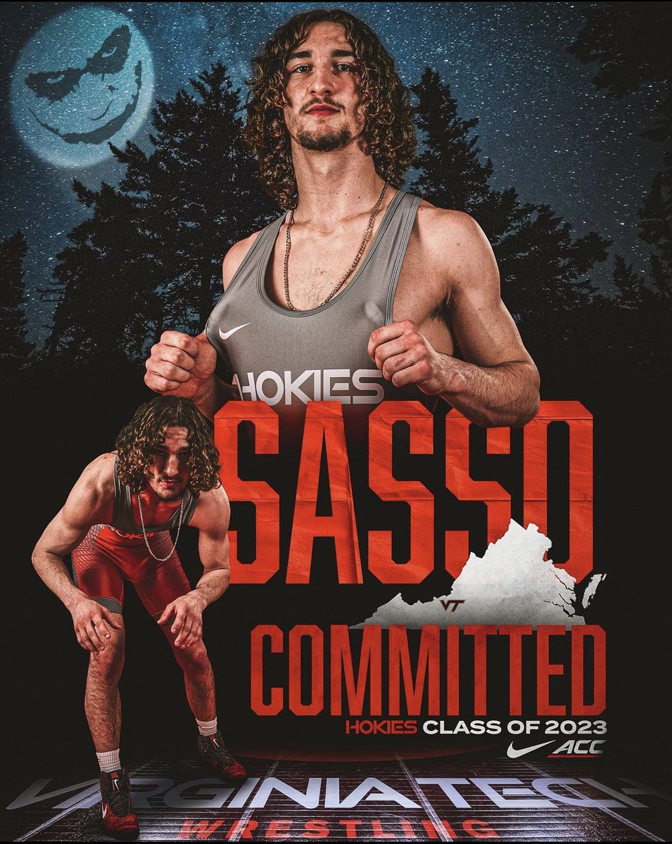 Another addition for the #Hokies in the form of 2023 commit Sonny Sasso, brother of Ohio State standout Sammy Sasso. 

The 189-pounder is ranked as a four-star via trackwrestling.com and is a former PIAA champion. 

Another big piece for Tony Robie and Co.