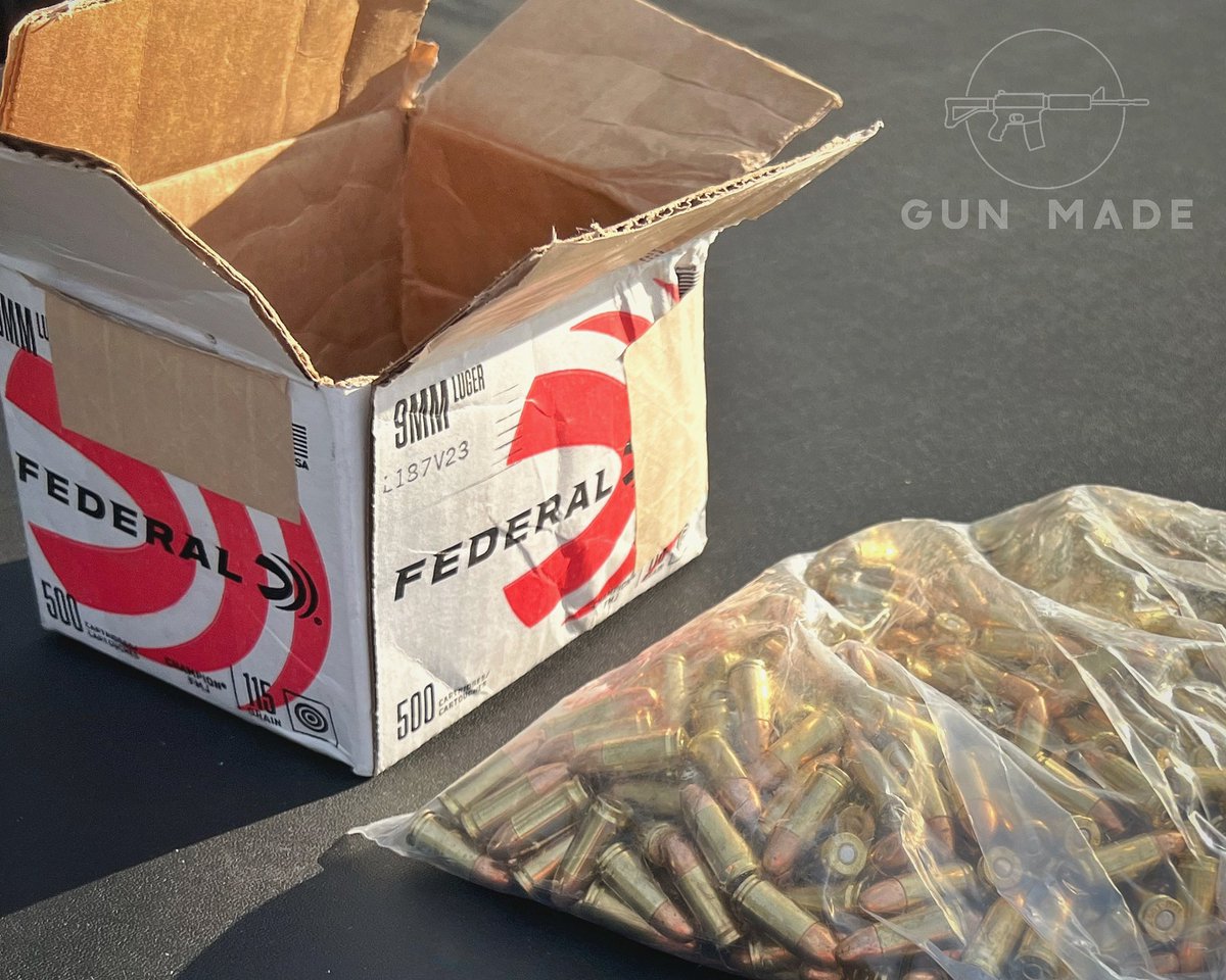 gunmadeHQ's tweet photo. It’s always a good day when ammo gets delivered! Shoutout to @gunmagwarehouse for the quick shipping, keeping us stocked up for reviews!
#GunMade #gunmagwarehouse #federalpremium #9mm #ammo #ammunition #9mmammo #rangeday #firearmphotography https://t.co/S3mTQ62tam