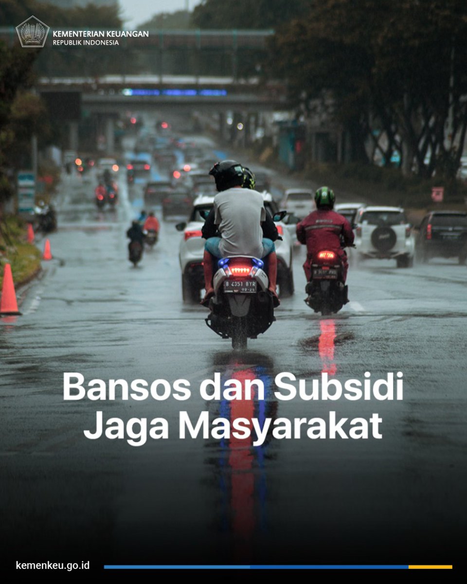 Bansos dan subsidi menjaga masyarakat. Seperti ini.