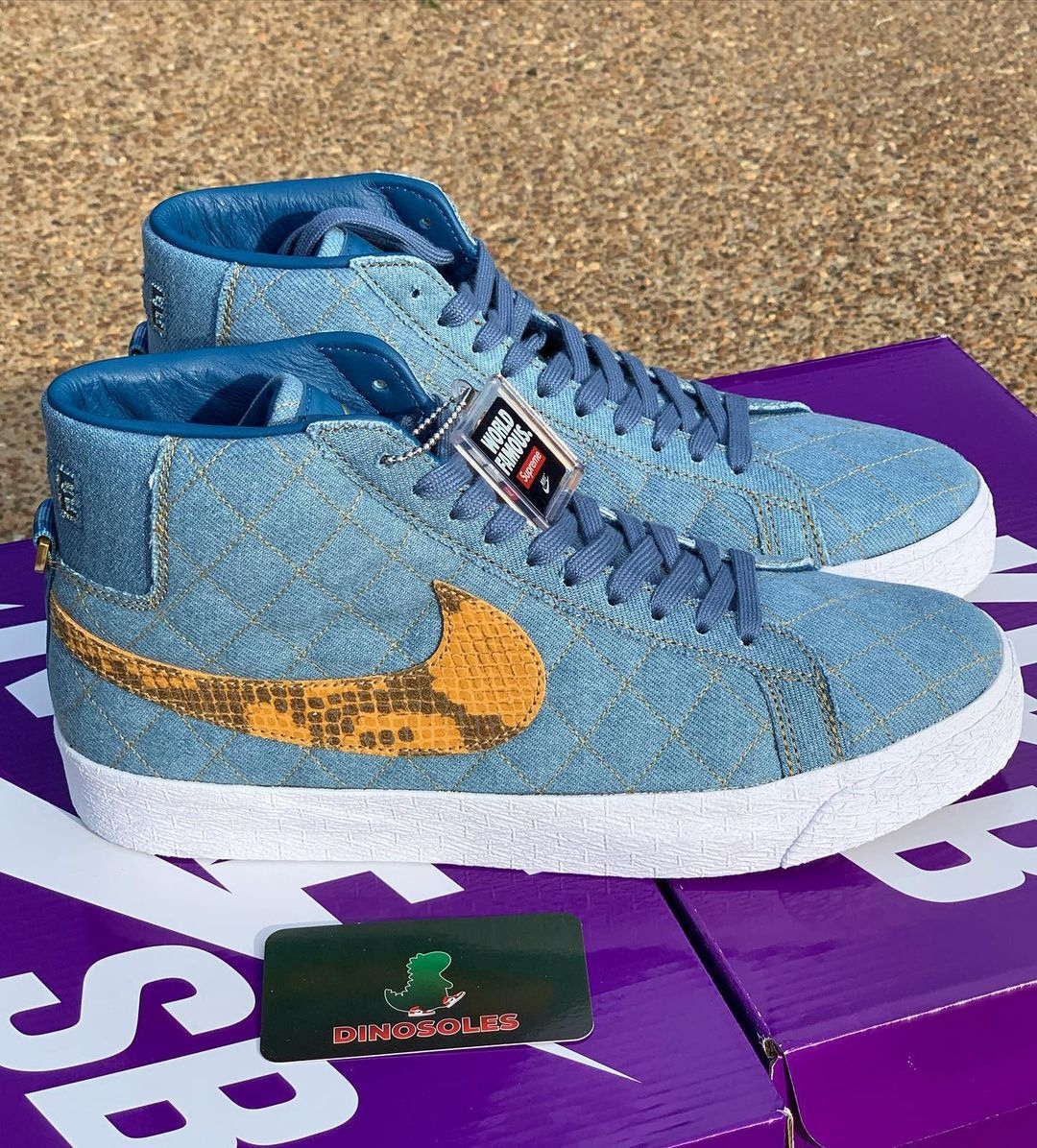 Supreme x Nike SB Blazer Mid Revealed in Blue bit.ly/3yNFfhl