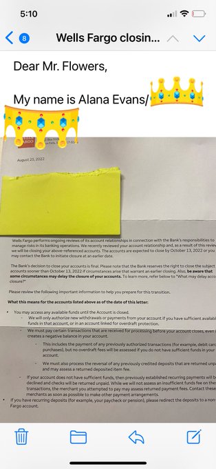 So I went ahead and emailed @WellsFargo Senior VP and Chief Risk Officer - did I do ok? 😂 https://t.<a class="tags" target="_blank" title="On Twitter" href="/?out=eyJ0eXAiOiJKV1QiLCJhbGciOiJIUzUxMiJ9.eyJpYXQiOjE3MjE0MjE2MjAsImlzcyI6InR3cG9ybnN0YXJzLmNvbSIsIm5iZiI6MTcyMTQyMTYyMCwiZXhwIjoxNzUyOTU3NjIwLCJyZWRpcmVjdF91cmwiOiJodHRwczovL3R3aXR0ZXIuY29tL1dlbGxzRmFyZ28ifQ.BZAC2gSaOHGbxbiHBKFAfiXA4OJLKWsaFbQmcMlFVSTb2nyNkGW9W0WTJlrIEsN7_5DL3iv_c3imry6CvC0INA">@WellsFargo</a>