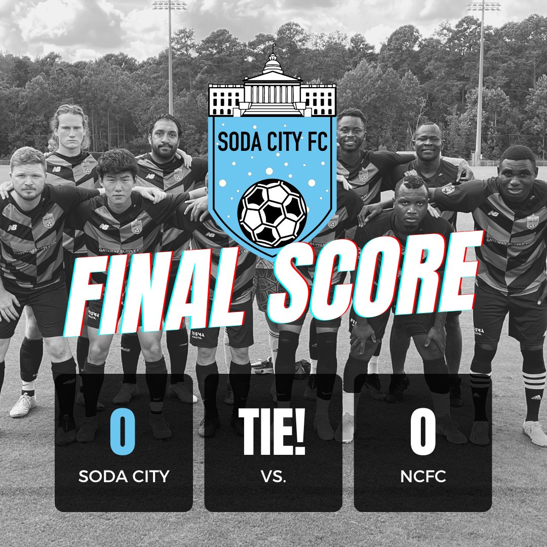 SodaCityFC's tweet photo. It's a TIE! Great effort today #SodaCityFC! https://t.co/7cl0yLGW6f
