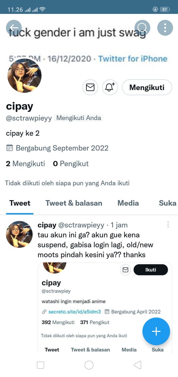sctrawpiey's tweet photo. moots pindah ke sini aj inghay, soalnya ni akun beban 🤱🏻🤱🏻🤱🏻🤱🏻 https://t.co/0aQm53zjUf