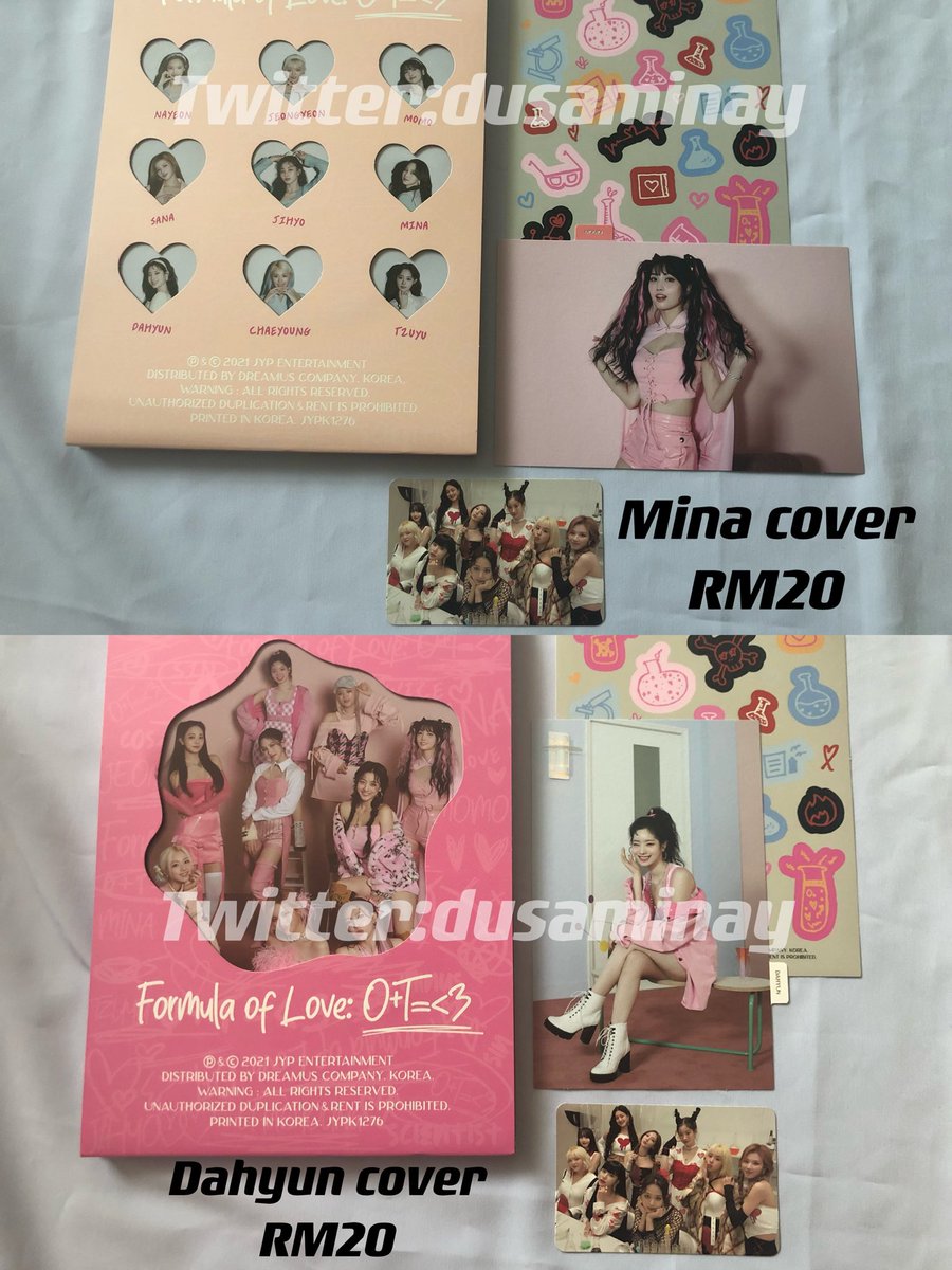 dusaminay's tweet photo. WTS TWICE ALBUM 
Accept TNG OR BANK IN Only
❌NO SHOPEE PAY
Serious buyers 🫶🏻
Help rt please thank you💗
@twicesquareMY @pasartwice #pasarTWICE https://t.co/h1SDGJlzhp