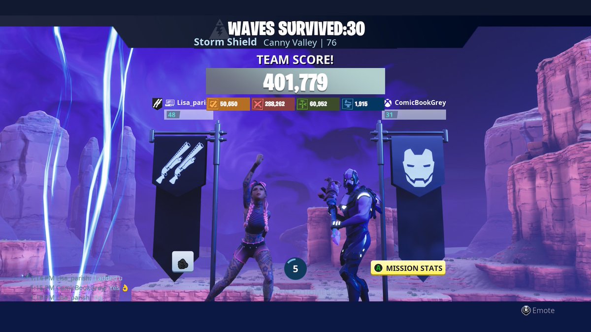 ComicBookGrey's tweet photo. With The Help Of A Random Kid I Finally Got My Canny Valley Endurance! Going To Knock Out Twine Soon ๐ฎ. https://t.co/ZngTkY6kkN
#fortnitecosmetics #wave30 #cannyvalley #endurance #twitchaffiliate #fortnite #epic #streamersupportstreamers #StreamersConnected #savetheworld #stw https://t.co/bZGZzdLbIw