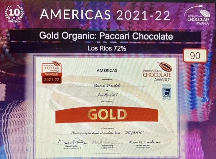 SantiagoPacari's tweet photo. Felices de compartir que PACCARI Chocolate obtuvo 22 premios en los International Chocolate Awards 2021-22, Americas,felicidades a nuestro equipo y el total agradecimiento a la comunidad de consumidores conscientes que nos apoya siempre   🙏👏🏼🍫❤️🤗😀.  Por favor compartan 🙏🍫👍 https://t.co/0FvlLyZEJi