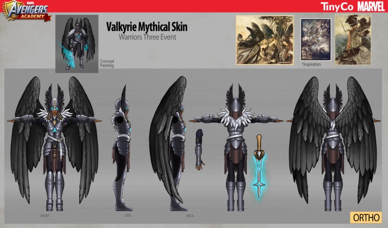 Mythical Valkyrie concept art