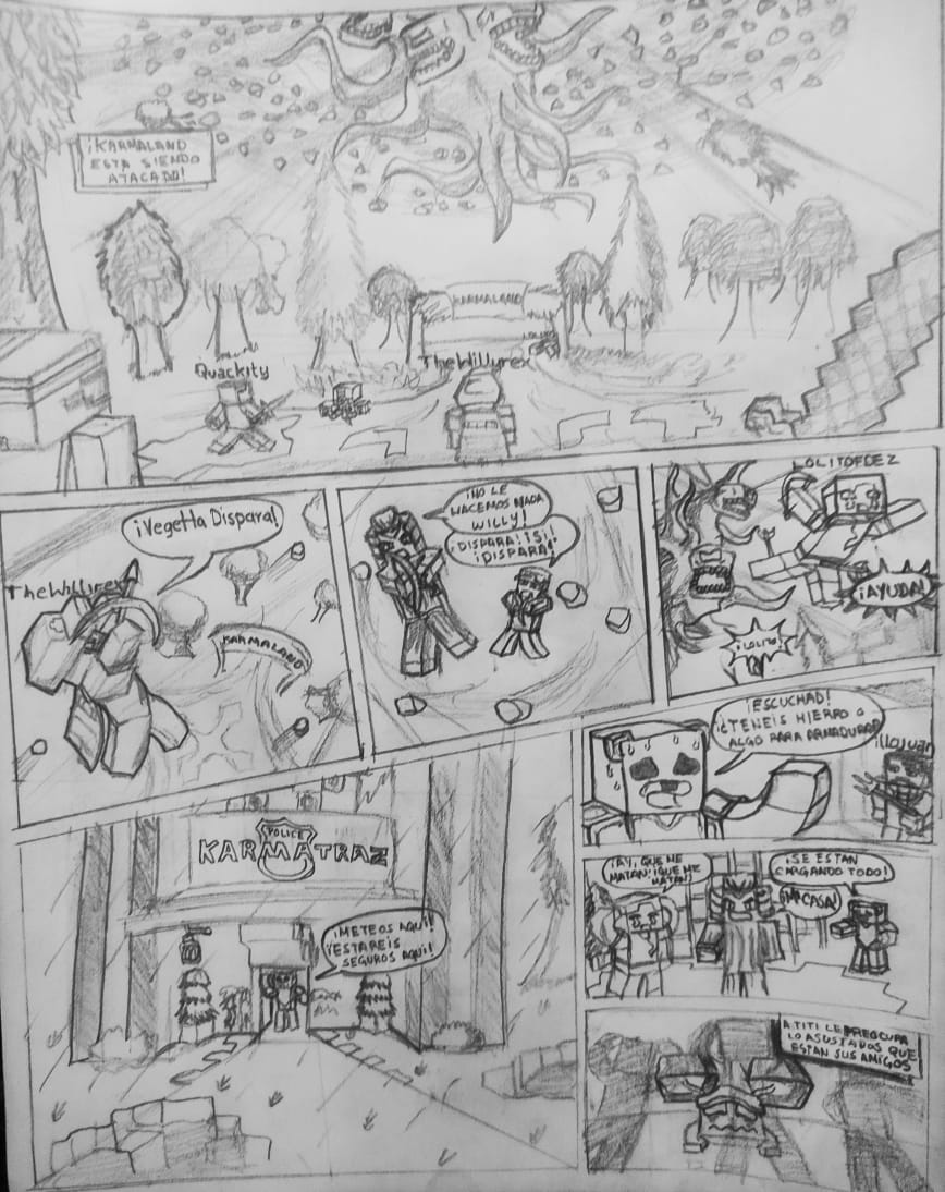 SpiderMau07's tweet photo. Hice un comic rapido del epico evento de hoy en @KarmalandDioses V, lo hice rapido y al rato subo la segunda hoja del sacrificio de TITI TwT https://t.co/55z7JwAcFo