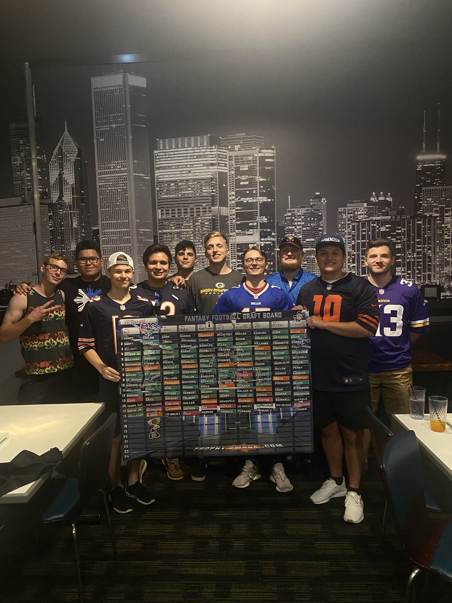kamilbigos70's tweet photo. Draft Party at Busters. Absolute great time. Can’t do a better draft anywhere else. @BarstoolBigCat @PFTCommenter @PardonMyTake @hen_ease https://t.co/0HQJIM1eot