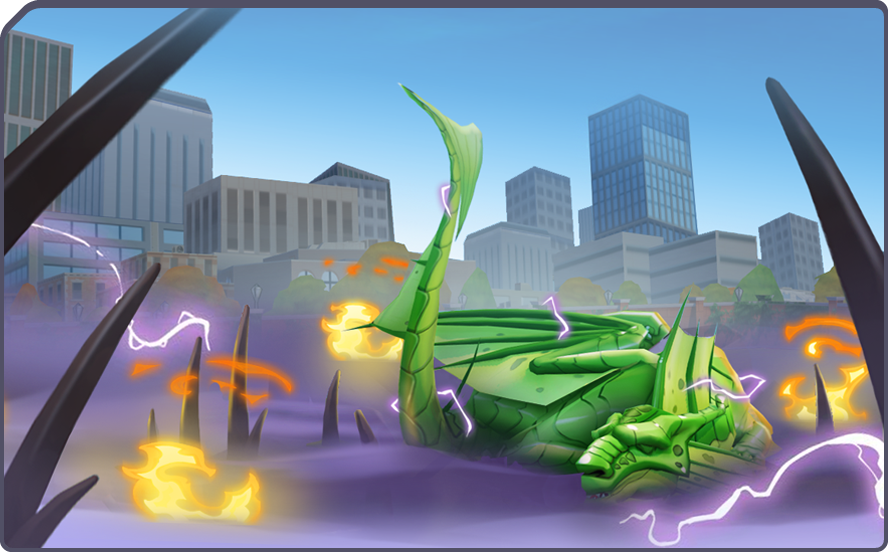 Fin Fang Foom slumbers in the Time Fog!