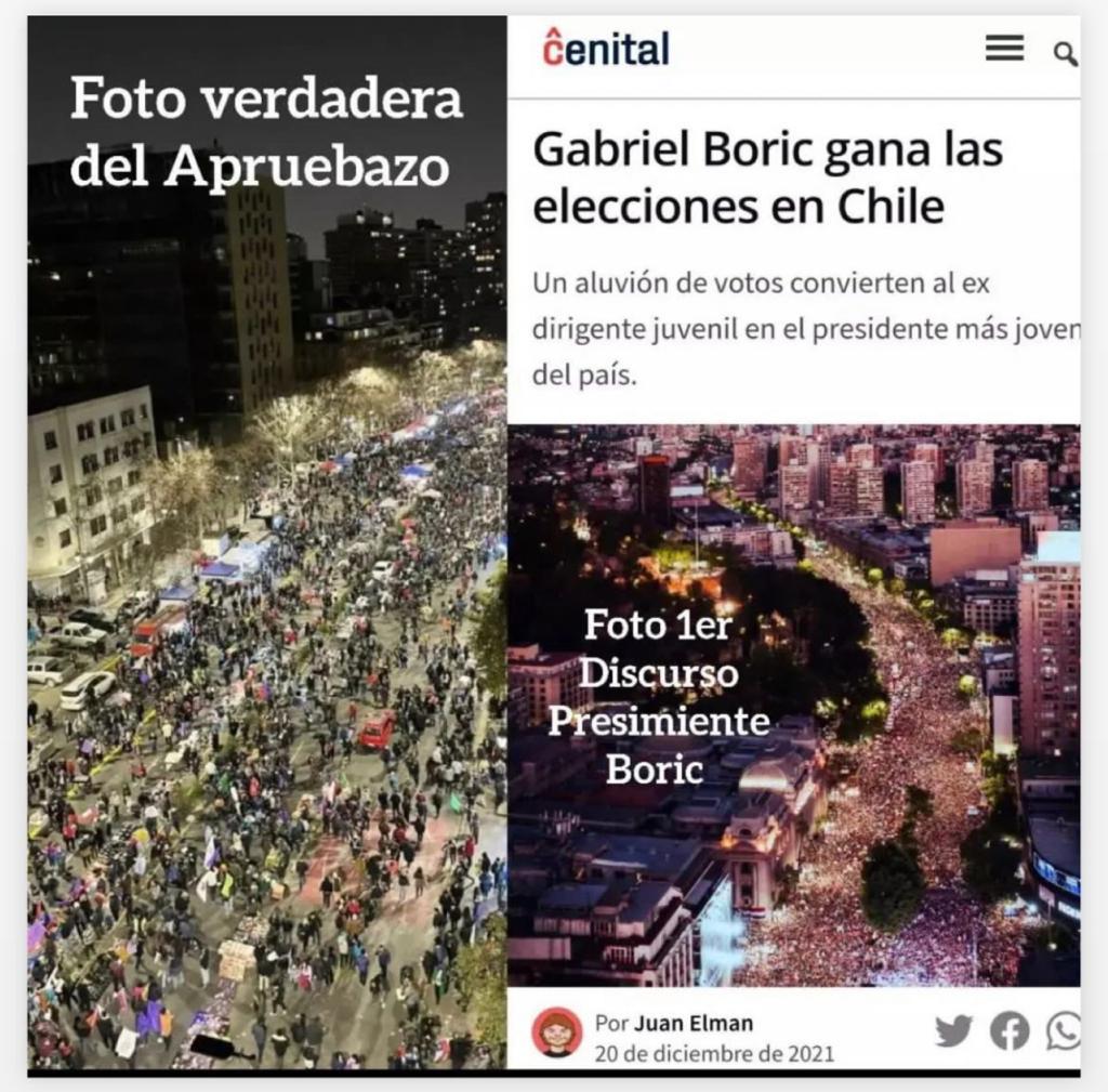 En 2 semanas de silencio de encuestas, los del #MamarrachoConstitucional trataron de engañar a indecisos con encuestas truchas y fotos antiguas.
Mañana el #RechazoConTodos gana por 8 o 10 pts.
(Guillier Neme Loca Cadem Irina Apio Arica Argentina Linares FACH Apio #VotoExterior)