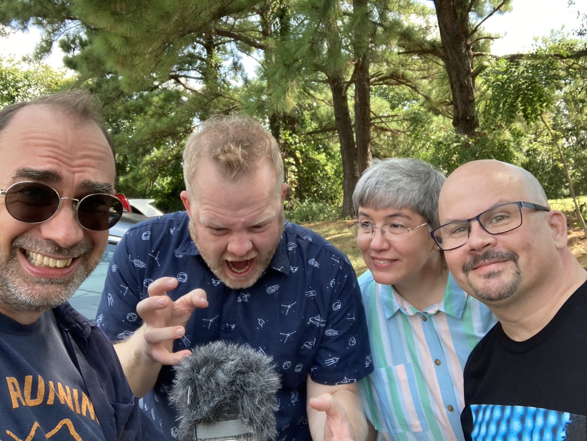 This morning, two thirds of The Doctor Who Podcast rendezvoused at the same space/time coordinates for the first time ever! Who is who?! And where did they meet?!