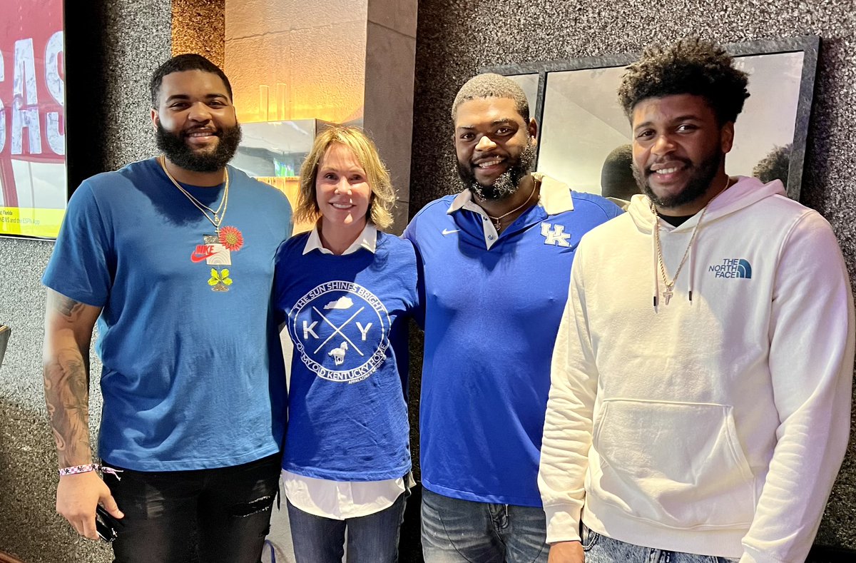 KellyCraftKY's tweet photo. Supporting @appalachianky &amp; the Cats at UK’s opening game — thank you @appappcompany for all you’re doing for our friends and neighbors in Eastern Kentucky! https://t.co/FxbKhjH7k6