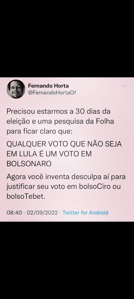 XicoAlexndre's tweet photo. #BolsonaroDesce
#SimoneSobe

Diante do olhar de um #lulofascista, #AntiDemocrata.
😎
Vote sem medo. 
Vote 1️⃣5️⃣✅🇧🇷 https://t.co/tw1VaMaRZR