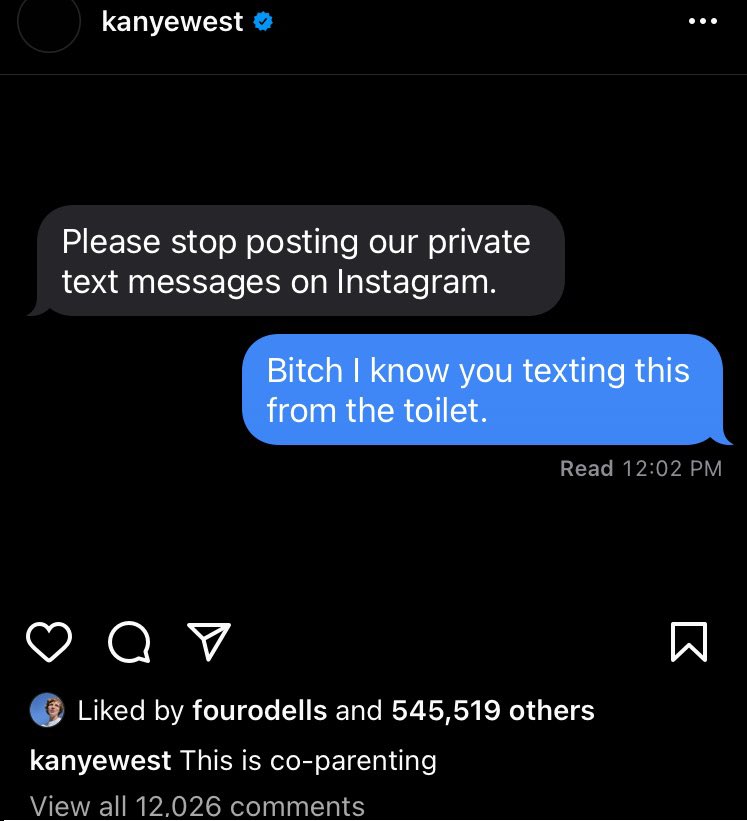 Just when you think Ye isn’t off his rocker