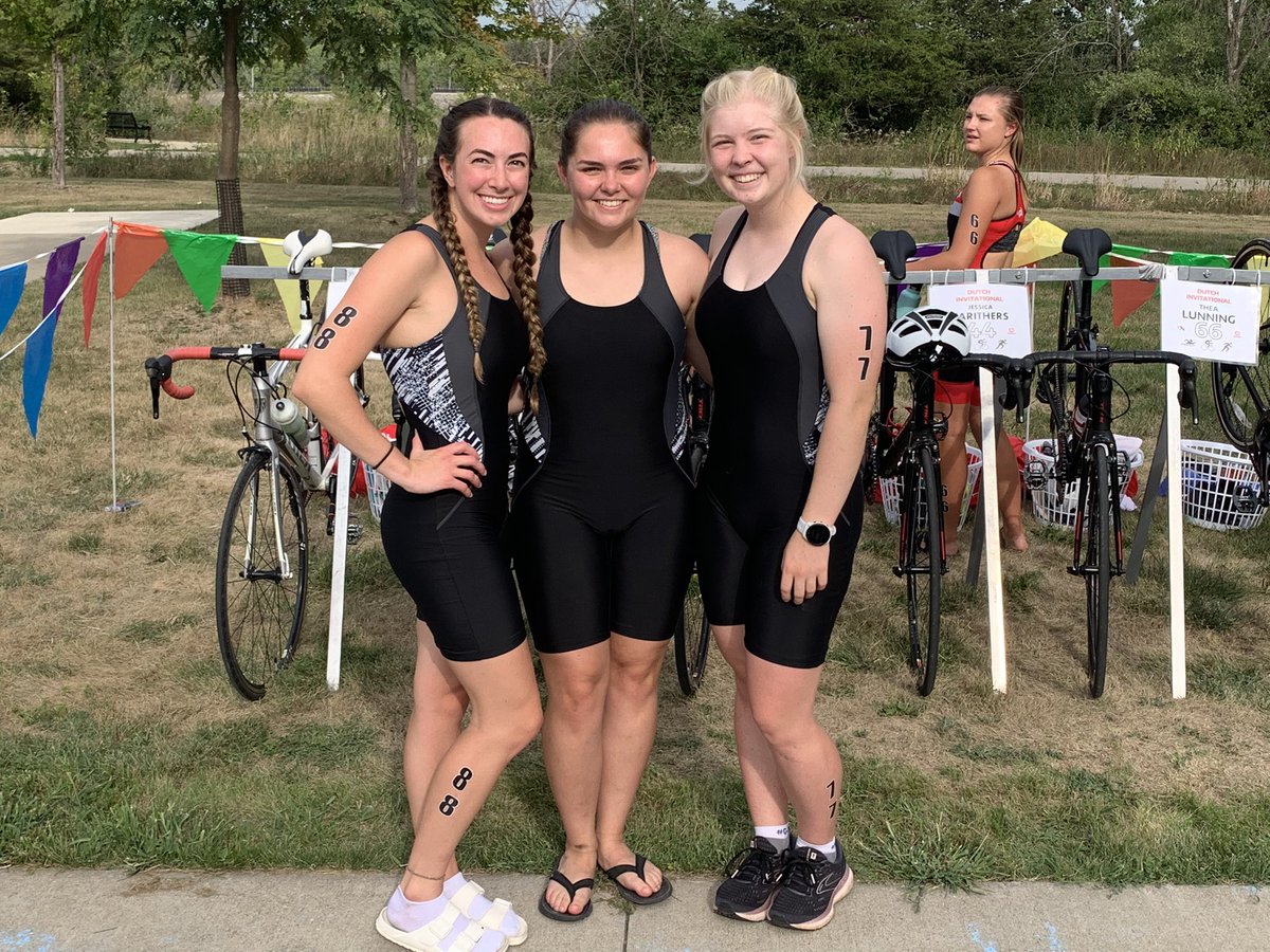 CoeTriathlon's tweet photo. First NCAA event in the books for 2022-2023! Thanks to the Dutch for hosting and Volunteer Coach Jason for leading our women into battle!
Meghan 4th, Megan 7th, Avery 8th https://t.co/srUv4IDBkU