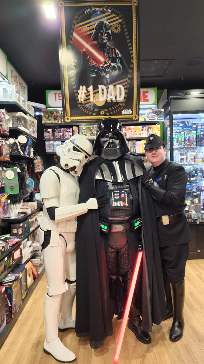 Even the galaxies #1 Dad needs some extra love somedays,  especially on Fathers Day.
Happy Fathers Day to all the Dad's and Father figures across the galaxy.
#fathersday #starwars #darthvader #stormtrooper #imperialofficer #BadGuysDoingGood #tasmania #501st #fisd #ioc #sld501st