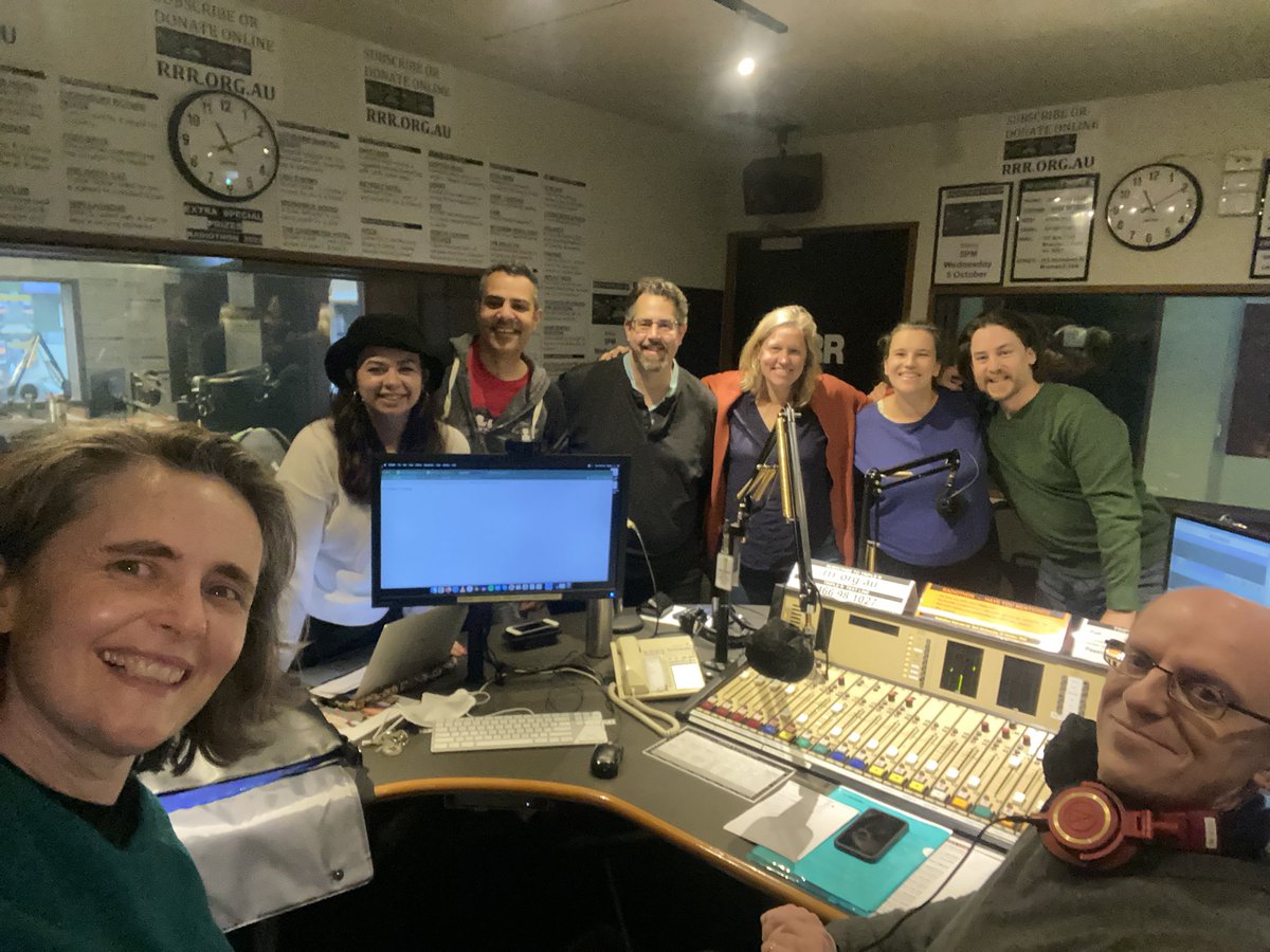 scidocmartin's tweet photo. The Einstein-a-go-go crew is having a blast live on air for #radiothon2022 🥳
⁣
If you love science even half as much as we do, we’d love you to subscribe!⁣
⁣
https://t.co/IazYq7e6Aq #OneStationUnderAGroove @DrShaneRRR https://t.co/VmJEz6kMop