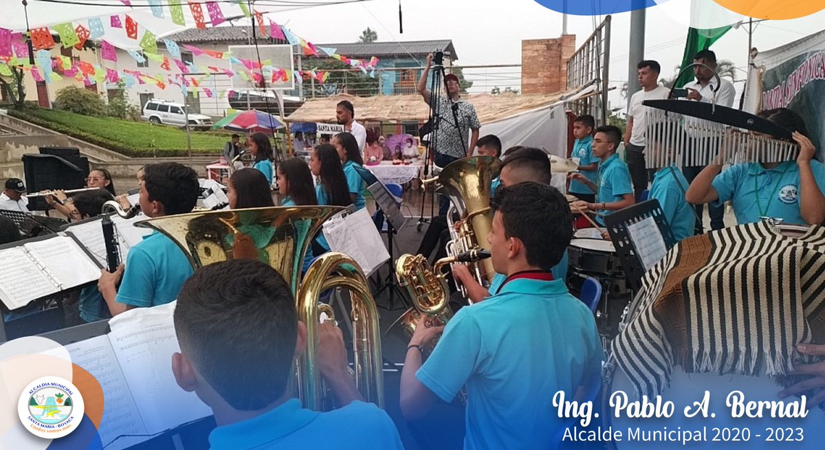AlcaldiaStMaria's tweet photo. ¡Nuestra banda Sinfónica Infantil, campeona en la XV Eliminatoria Zonal de Bandas; realizado en Berbeo, Boyacá! 
Felicitamos a la Banda Infantil de Santa María por clasificar al XXXV Concurso Departamental de Bandas Musicales. #BoyacáReactivalaCultura  #UnidosSomosMás✅ https://t.co/PvqYhVl5Rn