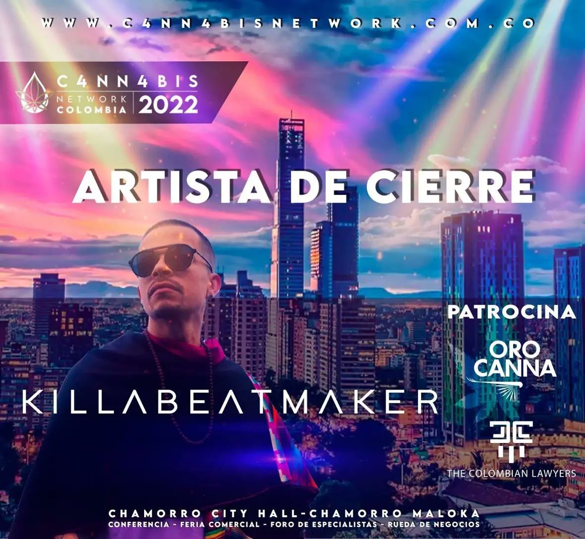 CannabisNetCol's tweet photo. Ven y acompáñanos en este gran cierre de despedida del congreso Cannabis Network Colombia 2022, 
Entrada libre 
Nos reservamos el derecho de admisión y permanencia
Chamorro Entertainment City Hall 
Autopista norte #153 -81 https://t.co/xTQIIXNBmY