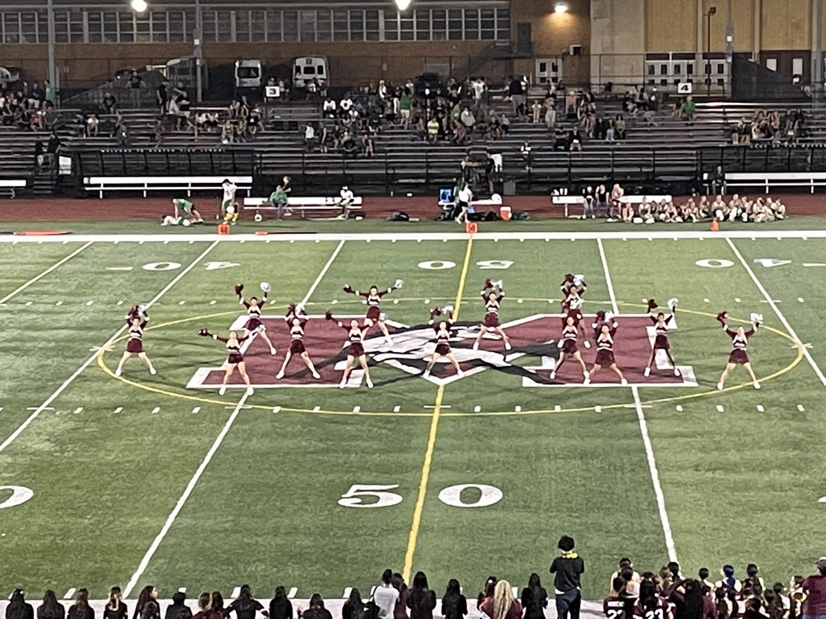 Friday night Morton Mustangs Football vs. York. The Dukes were a formidable opponent, however our #MortonPride was on display and our team played tough for 60 minutes. The J. Sterling Morton #Dance, #Cheer, and #Band were all amazing during halftime and through the night! 🐴🏈🥁