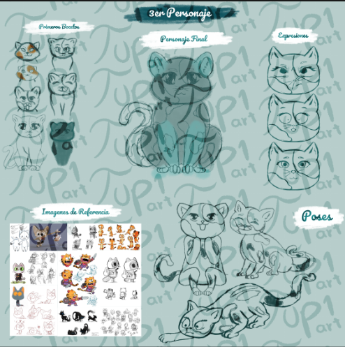 Tup1Art's tweet photo. En proceso de personajes de un trabajo de la universidad 

Comisiones Abiertas de Overlays de streams :D
#DigitalArt #comission #commissionsopen #ArtistOnTwitter #GraphicDesign #Ferret #OC #Cute #Art #Drawing #Creative #expression #cat https://t.co/5HNs0OQXjy