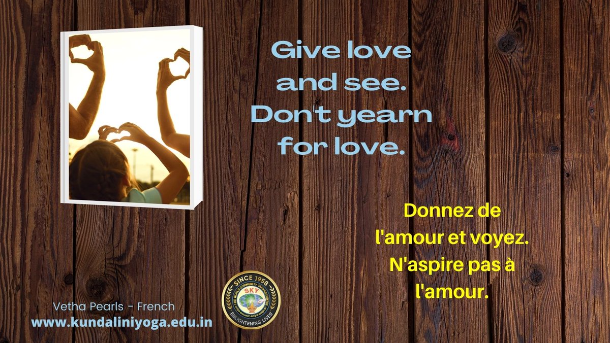 VVethathiri's tweet photo. Give love and see. Don't yearn for love.
Ph: +91 79044-02887
https://t.co/UPBrQMZNd0
#vewavethathiri #vewa #wavesofvethathiri #wcscaliyar
#Vethathirimaharishikundaliniyoga
#vethapearls
#VethathiriMaharishi
#vewainmultiplelanguage
#Divinerealization
#whoami
#learnyogaonline https://t.co/qZgqDqfGkO