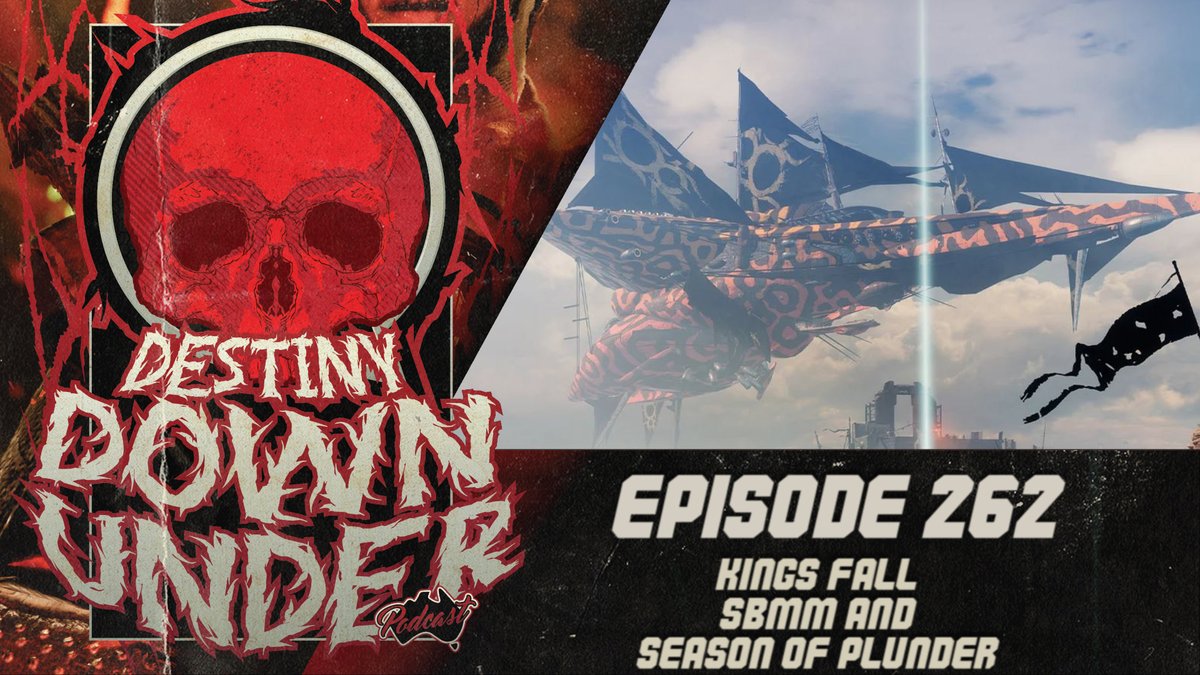 This week's episode is up!

We talk:
King's Fall
Permanent Contest Mode
Skill Based Matchmaking
Season of Plunder Lore
Arc 3.0 Impressions and a whole lot more!

Get amongst it below:
Video: youtu.be/HLZ4MO0hlVw
Audio: destinydownunder.podbean.com
