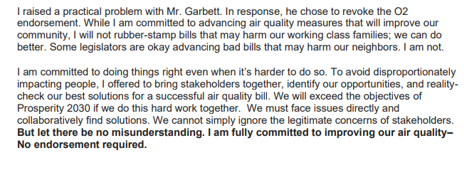 votelynette's tweet photo. In fairness to O2 supporters and voters in my district, I feel compelled to respond to the “Official
Statement” released by David Garbett. Let there be no misunderstanding. I am fully committed to improving our air quality–No endorsement required. #utpol https://t.co/Dk66YEyGRs