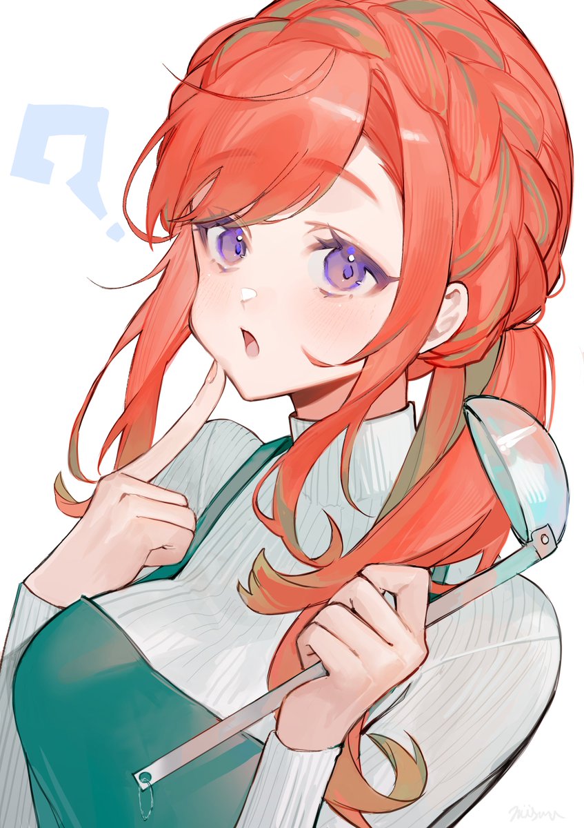 FriedEGirl's tweet photo. "Heeeeey! Happy Saturday! Sorry, I'm quite busy Saturdays, working in the kitchen, training new chefs, and picking out an outfit for tomorrow. I'm sure you can't stay made at mee~!

I'm getting to as many of you as I can, but I'll be sure to get everyone tomorrow!" #SeisoSaturday https://t.co/MVvwEVInl4