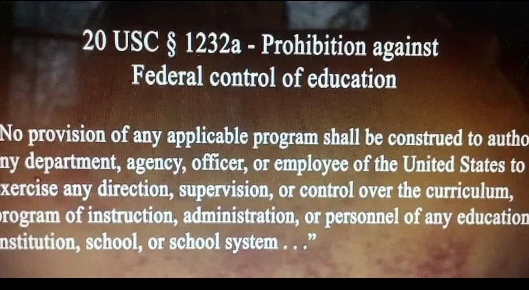 Commoncorediva's tweet photo. @SecCardona And let #WethePeople be even clearer! The entire #USDeptofEd is #unconstitutional. https://t.co/BnhT6RpcHo