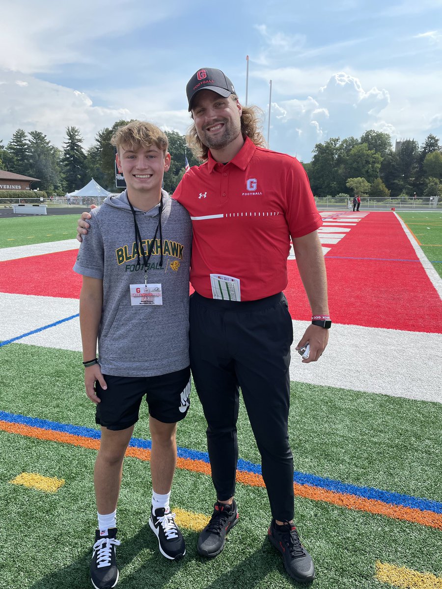 Thank you to all the Grove City Coaches for a great game day visit <a href="/GCC_FB/">Grove City Football</a> <a href="/CoachBaney/">Derrick Baney</a> <a href="/CoachDiDonato/">Andrew DiDonato</a> <a href="/CoachBBrest/">Coach Bill Brest</a> Can’t wait to see everyone again! #bewhereyourfeetare #BrickByBrickGCC <a href="/CoachHayward/">Zack Hayward</a>