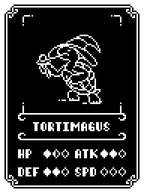 Bauske's tweet photo. It's still #ScreenshotSaturday, and since I'm not going to stream #MicroStreamRPG game dev tonight (going to bed soon anyway), I'll at least show off a new enemy. This is the Torgimagus. Had a lot of fun with this design. It's a slow, magic-weilding enemy with high defense. https://t.co/awQXClpQxW