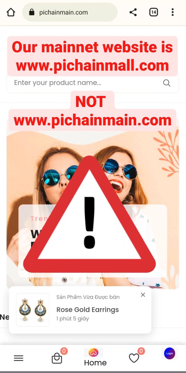 pichainmall's tweet photo. Beware of scammers. You can only authorize Pi Chain Mall's login access in the pi browser, and external browsers cannot log in.  Also, ordering process cannot be done in external browser.

Bartering can only be done in the pi browser! https://t.co/71rWccKnR2