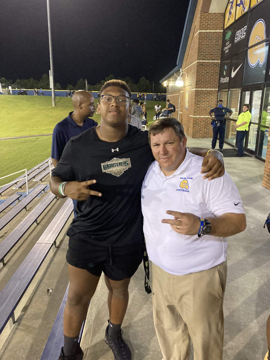 Had a great time tonight at @ASUGoldenRamsFB! Enjoyed my first experience at my first HBCU home game💙💛, Thank you @GabeGiardina @CoachHollifield