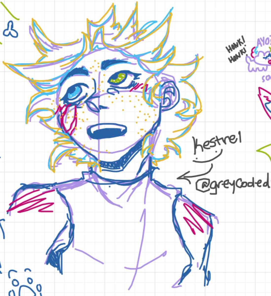 greycoded's tweet photo. doodles made during #yoinkspace :]] https://t.co/S4MyQGal4h
