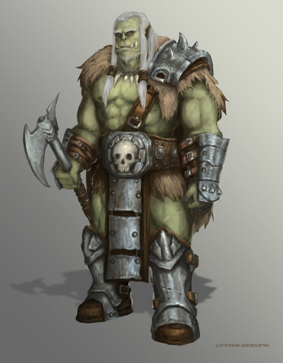 RodolfoIvanPal1's tweet photo. Orc warrior character done for me!
#characterdesign #Orcs #fantasyart https://t.co/1k6lvVgZfy