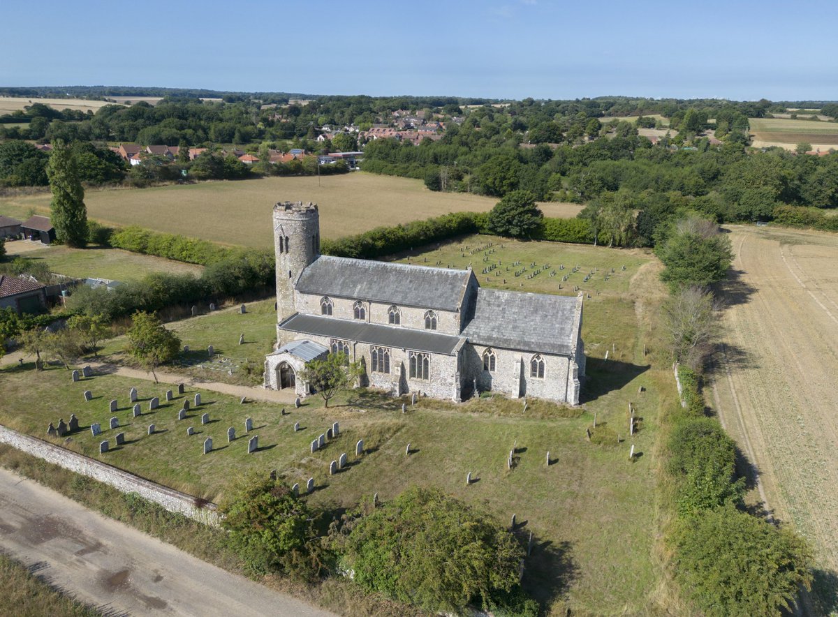 johnfielding001's tweet photo. Aerial view of Roughton St Mary's Church - North Norfolk #Roughton #church #aerial #image #Norfolk #aerialphotography https://t.co/bWy7MyLL5n